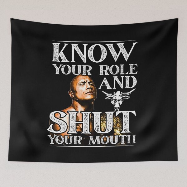 Item preview, Know Your Role Fan Art The Rock Inspired Wrestling Design designed and sold by Jenzey.