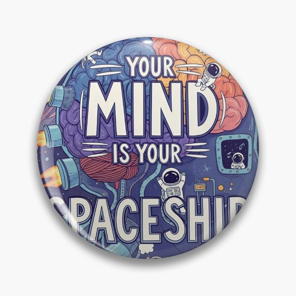 Item preview, Your Mind Is Your Spaceship – Cosmic Mindset Rocket Design designed and sold by Altair_.