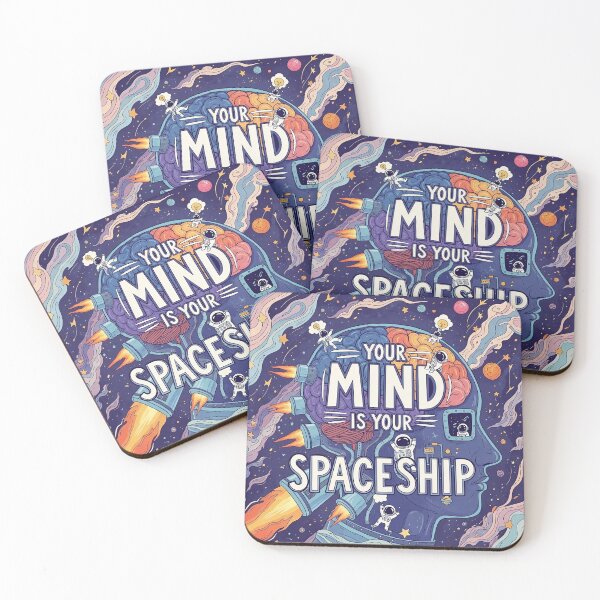 Item preview, Your Mind Is Your Spaceship – Cosmic Mindset Rocket Design designed and sold by Altair_.