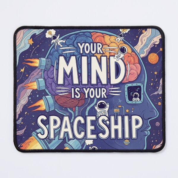 Item preview, Your Mind Is Your Spaceship – Cosmic Mindset Rocket Design designed and sold by Altair_.