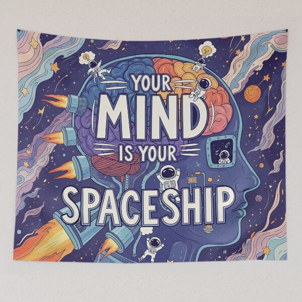 Item preview, Your Mind Is Your Spaceship – Cosmic Mindset Rocket Design designed and sold by Altair_.