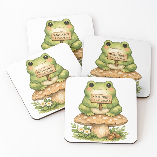Item preview,  Mentally In A Cabin Cottagecore Frog designed and sold by Retro Mood Co.
