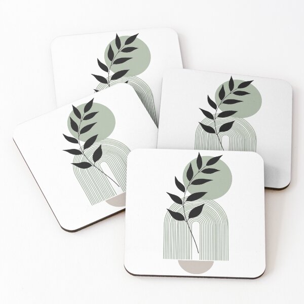 Item preview, Minimalist Botanical Geometric Line Art Plant Design designed and sold by PixorStudio.
