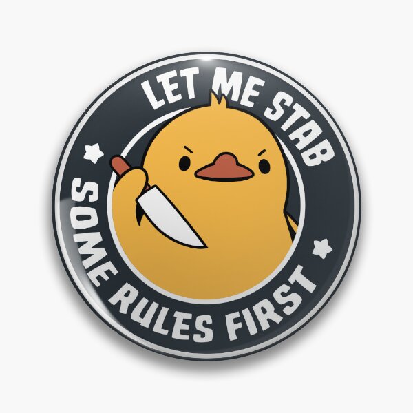 Item preview, Let Me Stab Some Rules First Duck by Tobe Fonseca designed and sold by Tobe Fonseca®.