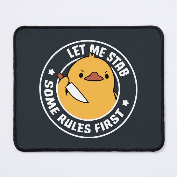 Item preview, Let Me Stab Some Rules First Duck by Tobe Fonseca designed and sold by Tobe Fonseca®.