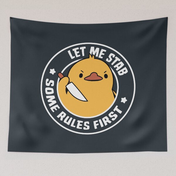 Item preview, Let Me Stab Some Rules First Duck by Tobe Fonseca designed and sold by Tobe Fonseca®.