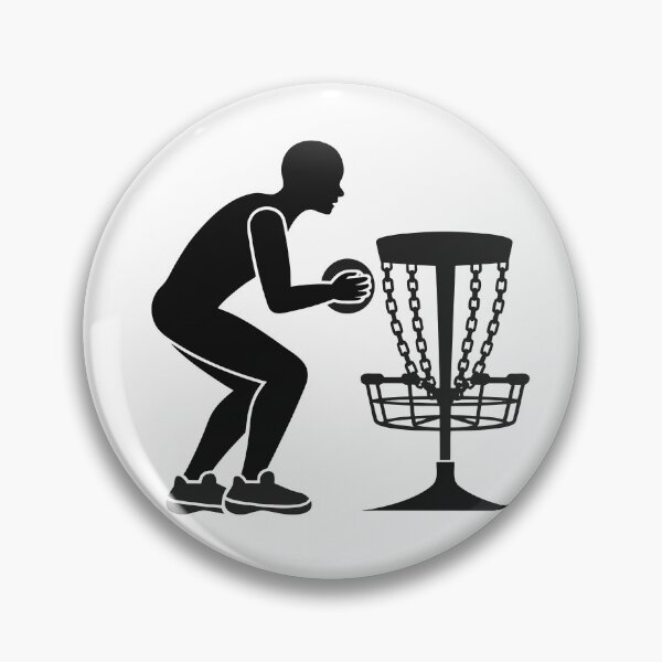 Item preview, Disc Golf Putt Player Focused Silhouette Sticker designed and sold by CutRootCo.