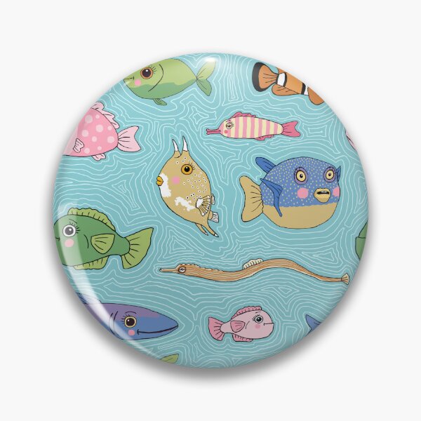 Item preview, anthropomorphic cartoon fish designed and sold by LisetteBaron.