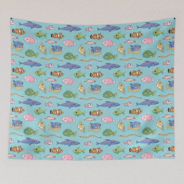 Item preview, anthropomorphic cartoon fish designed and sold by LisetteBaron.