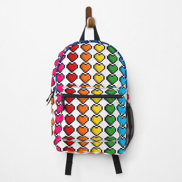 Item preview, Pixel Classic Rainbow Pride Flag Hearts designed and sold by HarveyHandcraftsandDesigns.