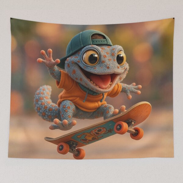 Item preview, Skater Tokay Gecko designed and sold by Sillytoe.