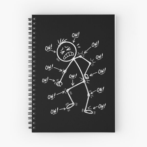 Item preview, funny Stick Ow Ow Ow Character Figure Chronic Pain designed and sold by Kladhadredo.