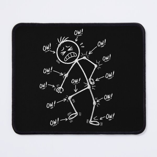 Item preview, funny Stick Ow Ow Ow Character Figure Chronic Pain designed and sold by Kladhadredo.