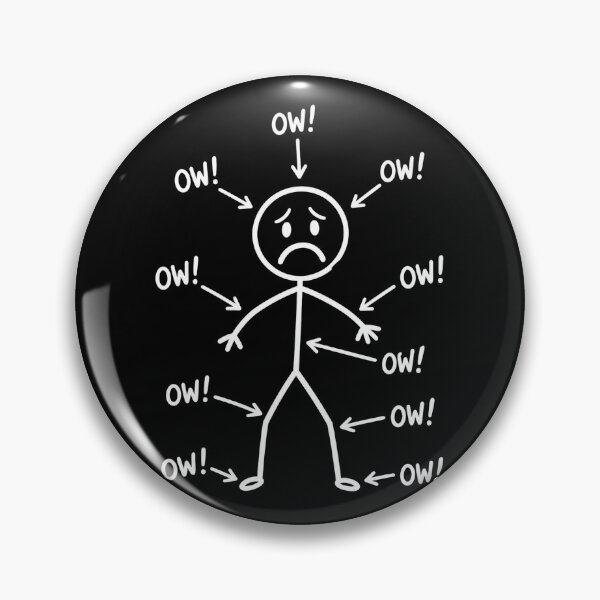 Item preview, Ow Ow Ow Stick Character Figure Chronic Pain designed and sold by Kladhadredo.