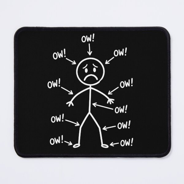 Item preview, Ow Ow Ow Stick Character Figure Chronic Pain designed and sold by Kladhadredo.