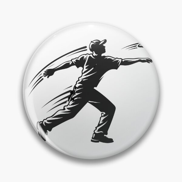 Item preview, Disc Golf Forehand Flick Sidearm Throw Silhouette Sticker designed and sold by CutRootCo.