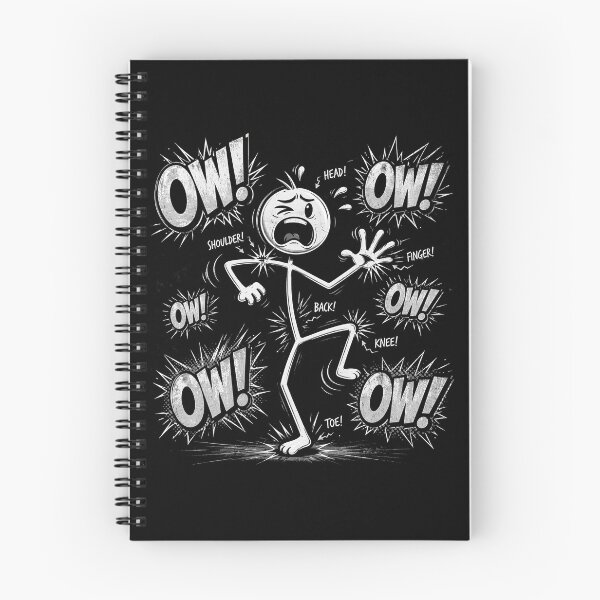 Item preview, funny Ow Ow Ow Stick Character Figure Chronic Pain designed and sold by Kladhadredo.