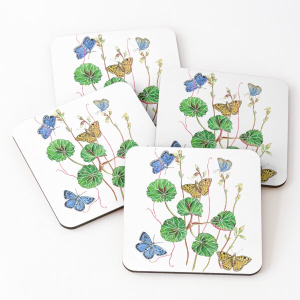 Item preview, Meadow Saxifraga with Butterflies designed and sold by peaceofwork.