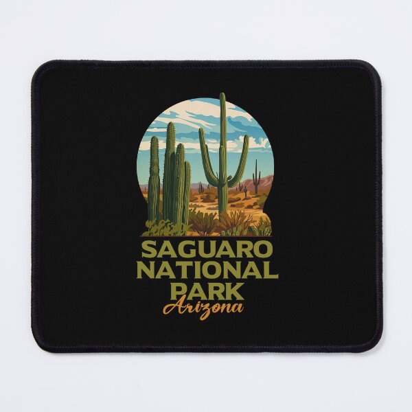 Item preview, Saguaro National Park Arizona Desert Badge Art designed and sold by LinaValearte.