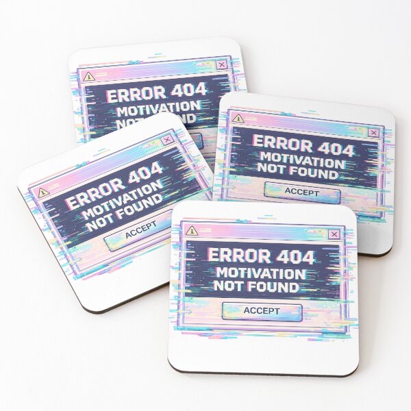 Item preview, Error 404 Motivation Not Found 90s Aesthetic designed and sold by Retro Mood Co.