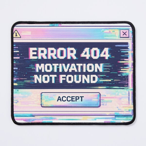 Item preview, Error 404 Motivation Not Found 90s Aesthetic designed and sold by Retro Mood Co.