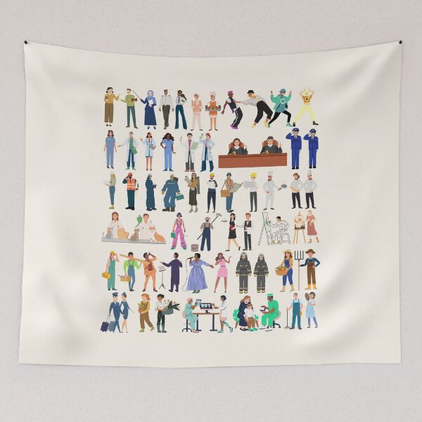 Item preview, ​Diverse Career & Occupations Illustration designed and sold by HBBS DESIGNS.