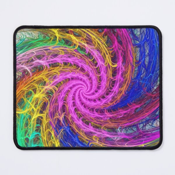 Item preview, Colorful Abstract Spiral Fractal Energy Line Art designed and sold by PixorStudio.