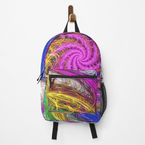 Item preview, Colorful Abstract Spiral Fractal Energy Line Art designed and sold by PixorStudio.