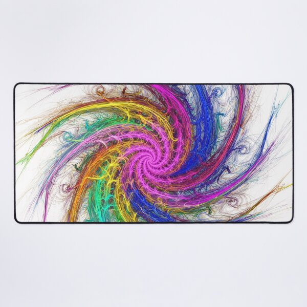 Item preview, Colorful Abstract Spiral Fractal Energy Line Art designed and sold by PixorStudio.