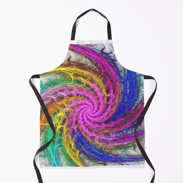 Item preview, Colorful Abstract Spiral Fractal Energy Line Art designed and sold by PixorStudio.
