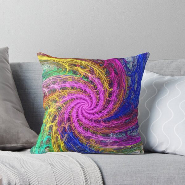 Item preview, Colorful Abstract Spiral Fractal Energy Line Art designed and sold by PixorStudio.