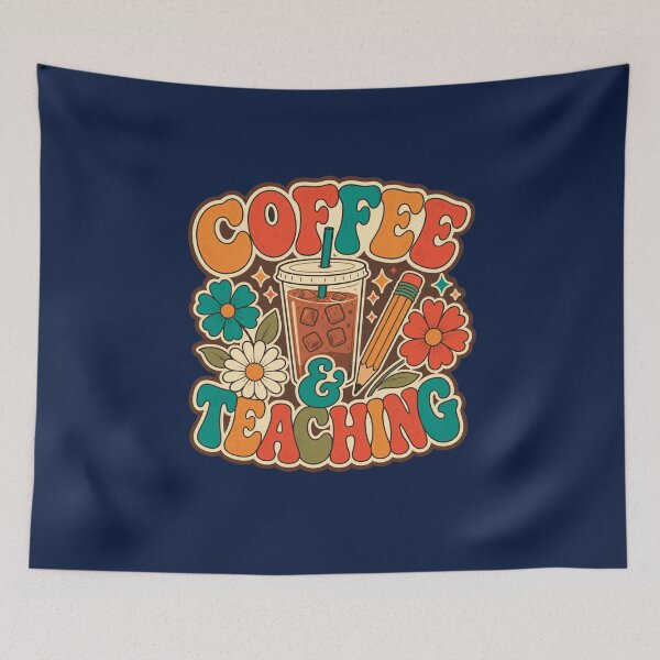 Item preview, Retro Coffee & Teaching Groovy 70s Educator designed and sold by LamisArts ID (71).