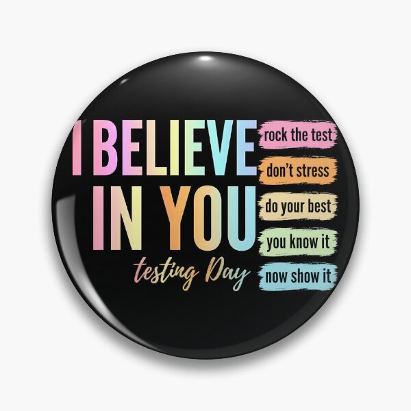 Item preview, I Believe in You Test Day Teacher State Testing  designed and sold by gear-posters.