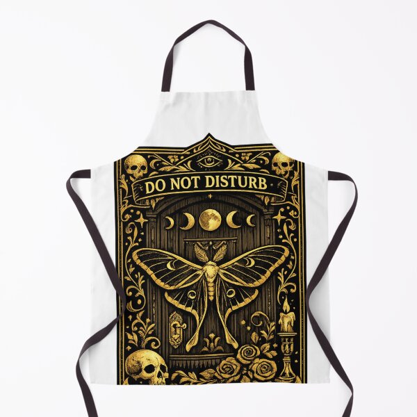 Item preview, Do Not Disturb Tarot Card Gothic Moth designed and sold by Retro Mood Co.