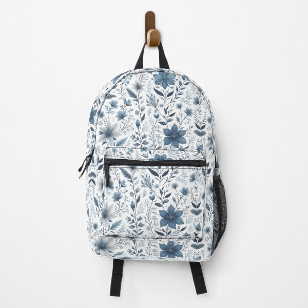 Item preview, Pale Blue Botanical Scatter Pattern designed and sold by Apex Designs.