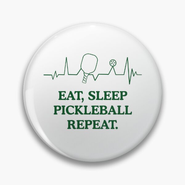 Artikelvorschau, „Eat Sleep Pickleball Repeat“-Aufkleber | Pickleball-Herzschlag-Geschenk | Lustiges Geschenk für Pickleball-Spieler | Für Pickleball-Fans | Pickleball-Shirt | Pickleball-begeistert entworfen und verkauft von Beverly Montgomery Design.
