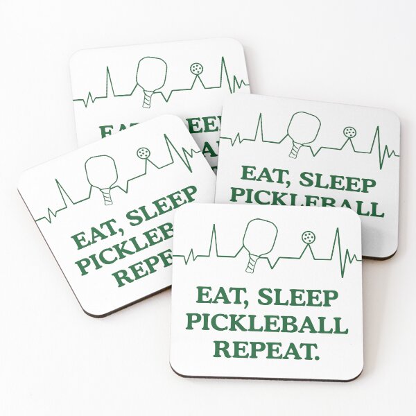 Artikelvorschau, „Eat Sleep Pickleball Repeat“-Aufkleber | Pickleball-Herzschlag-Geschenk | Lustiges Geschenk für Pickleball-Spieler | Für Pickleball-Fans | Pickleball-Shirt | Pickleball-begeistert entworfen und verkauft von Beverly Montgomery Design.