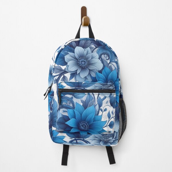Item preview, Blue Floral Vine Bouquet Pattern designed and sold by Apex Designs.