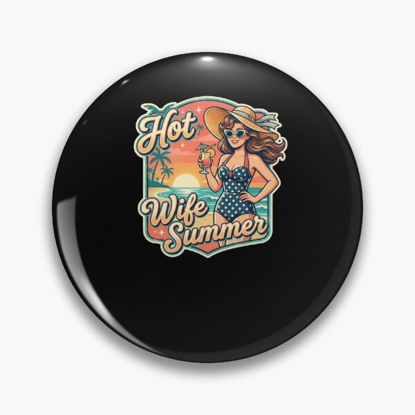 Item preview, Hot Wife Summer Retro Beach Vacation Woman designed and sold by snowry.
