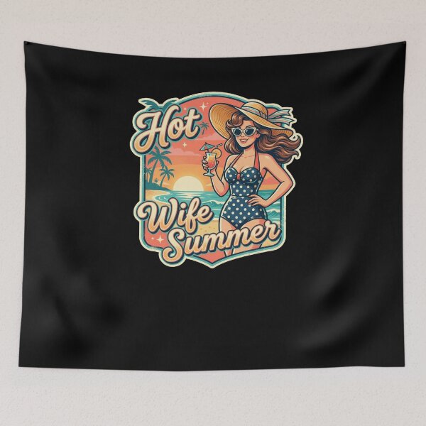 Item preview, Hot Wife Summer Retro Beach Vacation Woman designed and sold by snowry.