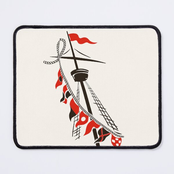 Item preview, 1950's Pirate Ship Flags Shirt Graphic designed and sold by Tonyv773.