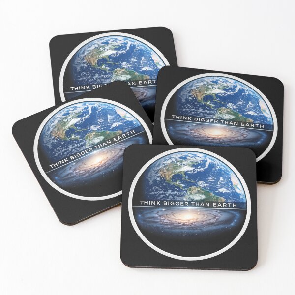 Item preview, Think Bigger Than Earth – Space Motivation Design | Galaxy & Earth Perspective Art designed and sold by Altair_.