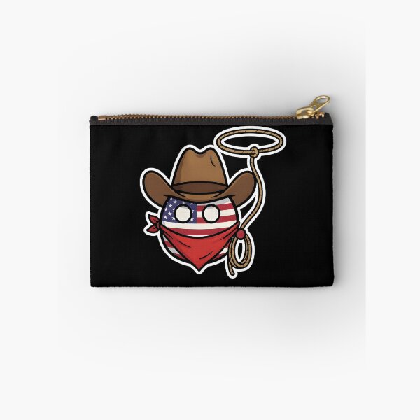 Item preview, USA Cowboy Countryball with Lasso and Hat designed and sold by pakehart.