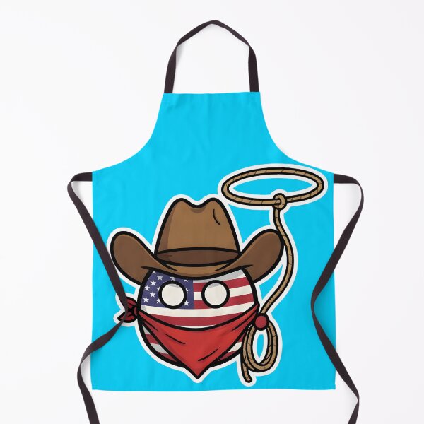 Item preview, USA Cowboy Countryball with Lasso and Hat designed and sold by pakehart.