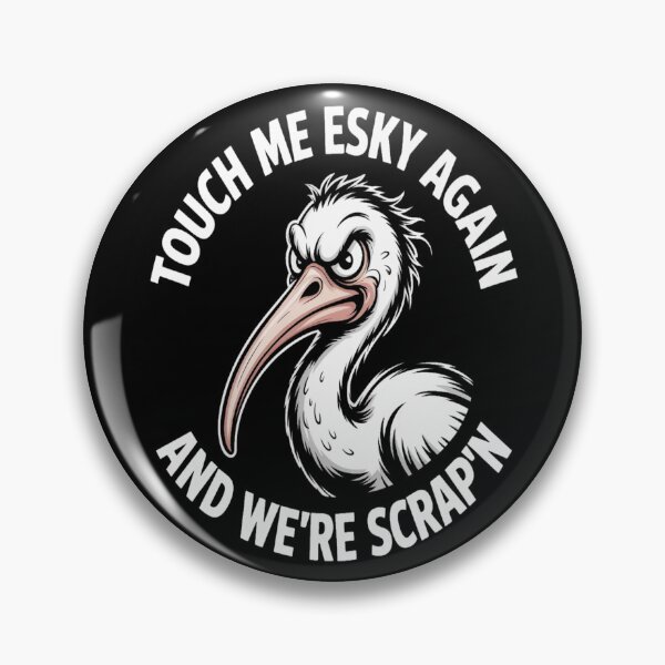 Item preview, Feral Bin Chicken Esky Warning Cartoon designed and sold by stickercuffs.