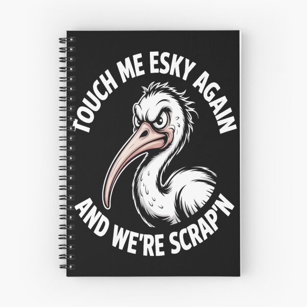 Item preview, Feral Bin Chicken Esky Warning Cartoon designed and sold by stickercuffs.