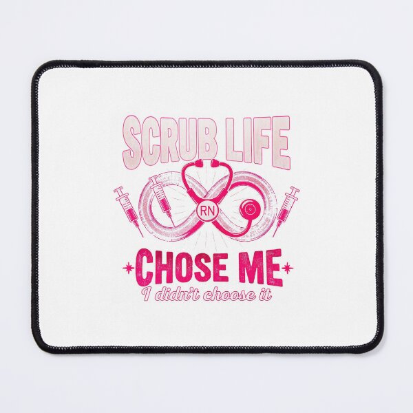 Item preview, Scrub Life Chose Me | Funny RN Nurse Shirt | Infinity Stethoscope Design | 99% Cover Square | Transparent PNG designed and sold by Petringo.