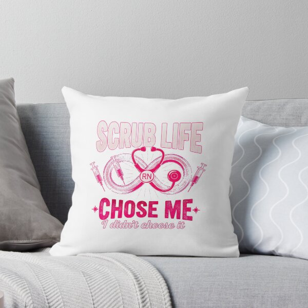 Item preview,  Scrub Life Chose Me | Funny RN Nurse Shirt | Infinity Stethoscope Design | 99% Cover Square | Transparent PNG designed and sold by Petringo.