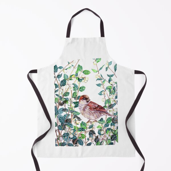 Item preview, Sparrow in snowberry bush designed and sold by peaceofwork.