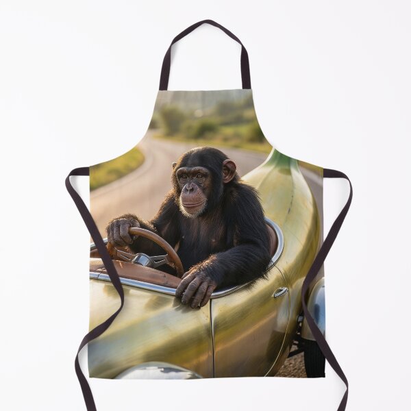 Item preview, Chimpanzee Tools Around in His Banana Mobile designed and sold by Tridentulus.